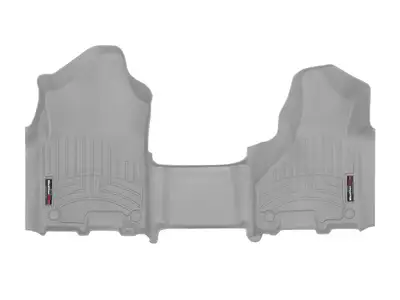 Weathertech FloorLiner™ DigitalFit®; Gray; Front; Over The Hump;