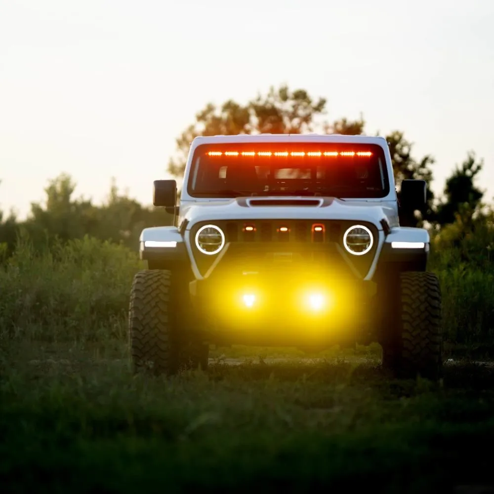 KC Hilites Flex Era 3 Dual Mode SAE Fog LED Light Pods | 2-Light Master Kit - Jeep Aftermarket Bumpers product image