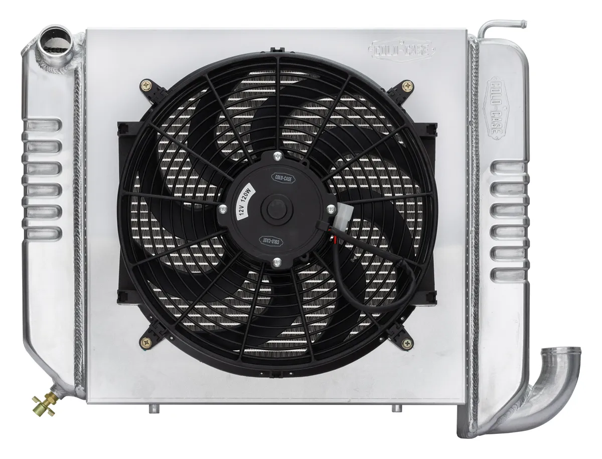 Cold Case Radiators 63-64 Corvette Small Block Aluminum Radiator Single 16 Inch Fan Kit Cold Case Radiators CHV709K product image