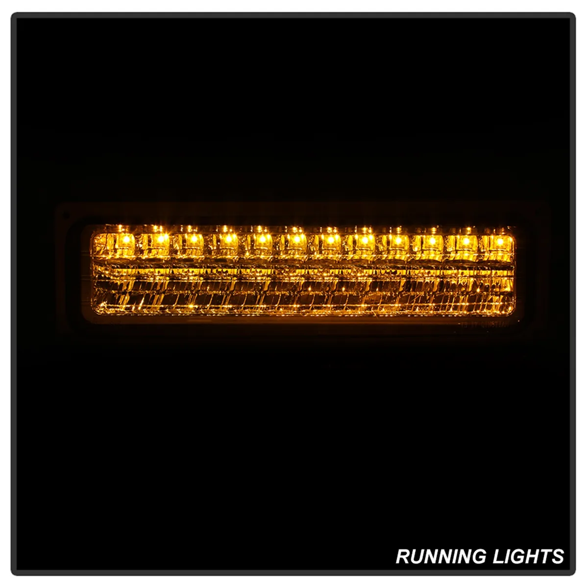 XTune Bumper Headlights/Corner Lights; LED; Not For Use w/Sealed Beam Headlights; Chrome; product image