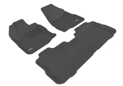 3D MAXpider 1017 Terrain Kagu Black 1st & 2nd Row(2 Hooks)floor Liner