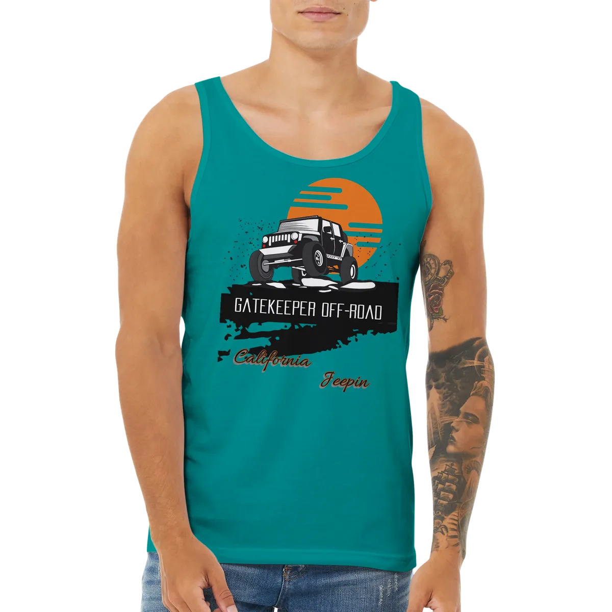 GateKeeper Cali Jeepin Premium Unisex Tank Top product image