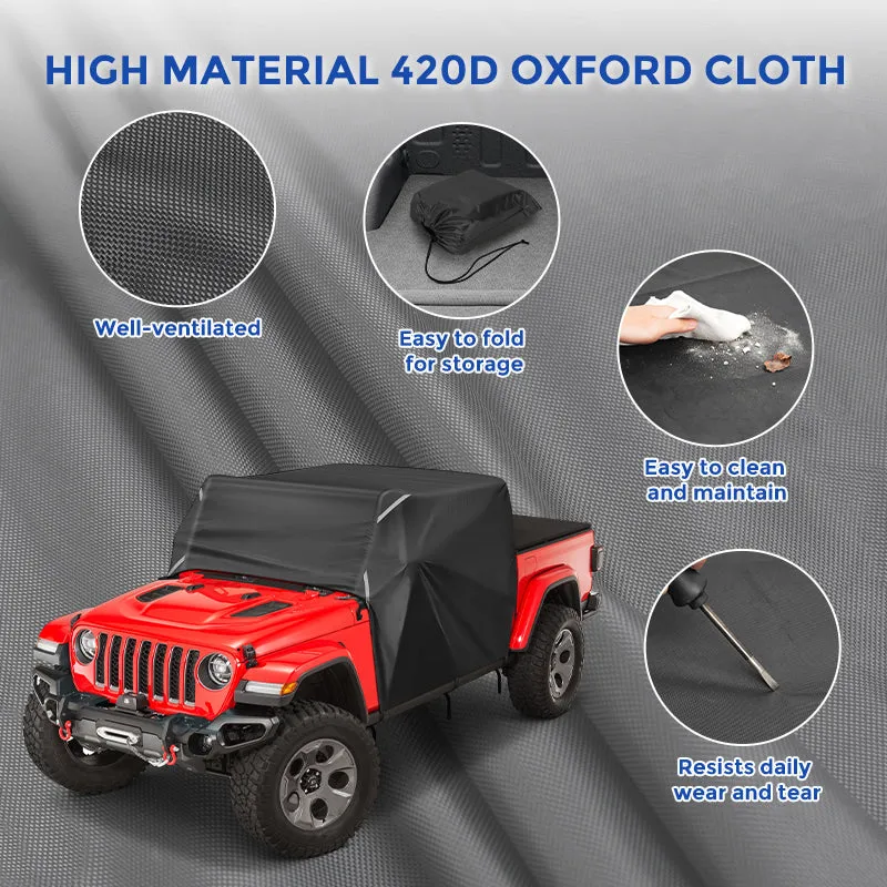 Weatherproof 420D Oxford Cab Cover for Jeep Gladiator JT Accommodate Light Bar product image