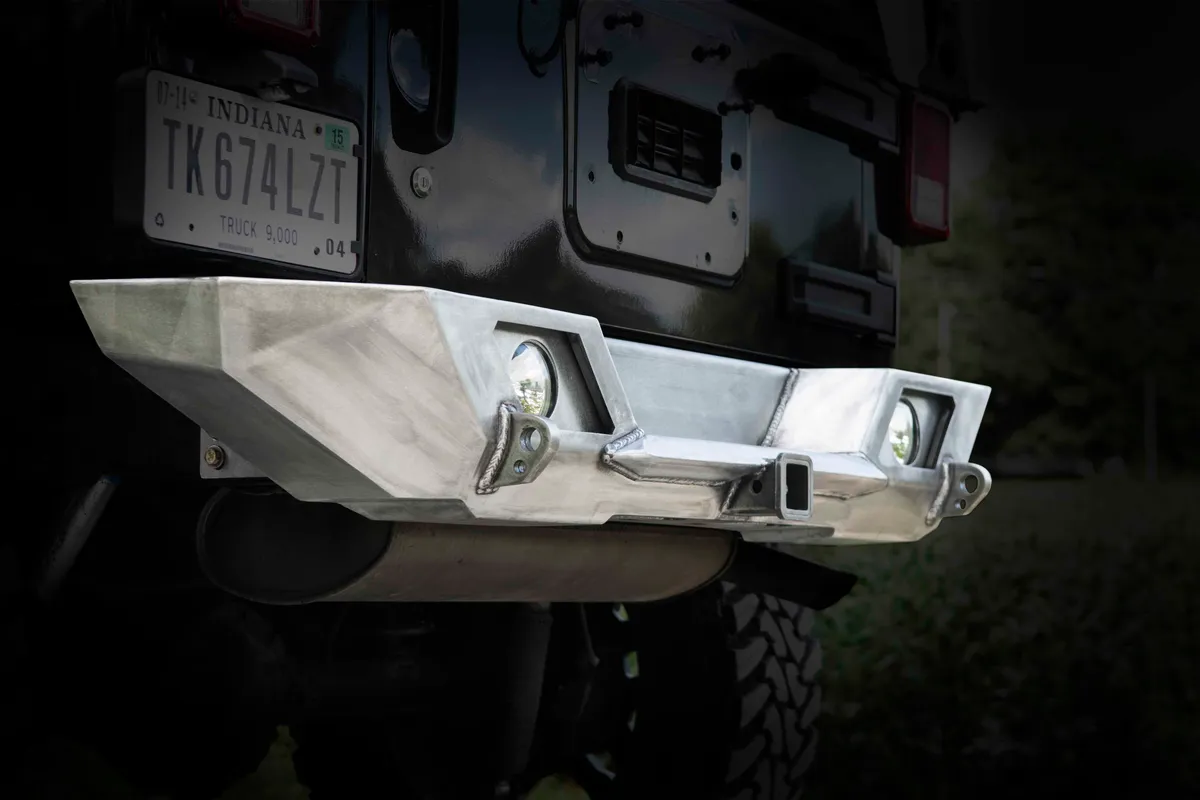 LOD Shorty Destroyer Rear Bumper Only Black Powder Coated - JK product image