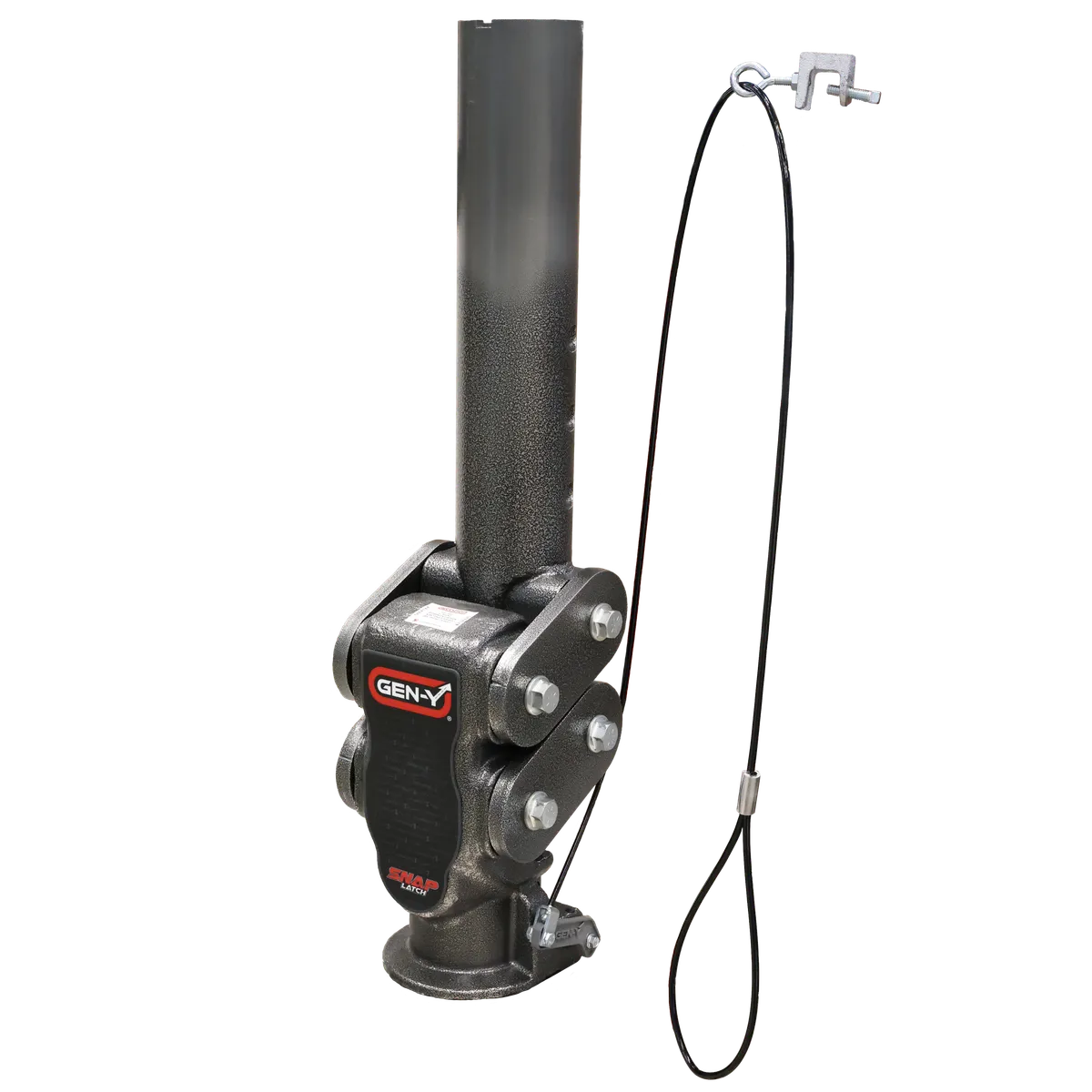 SPARTAN TORSION-FLEX Manual Latch 5in Offset 4in Round Tube Gooseneck 2 516in Coupler Standard Height 7K TW 30K Towing and GH-097 Pin product image