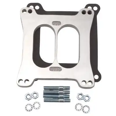 Edelbrock Edelbrock 8715 Carburetor Spacer #8715 Divided Center 1/2in Thick For 2-Plane Manifolds