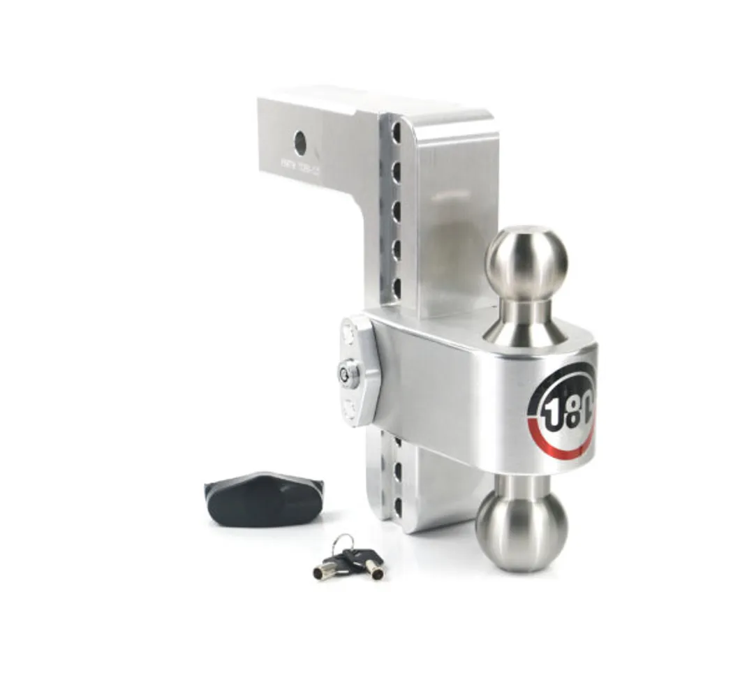 Weigh Safe Turnover Ball 8in Drop Hitch w/ 2.5in Shank 8k/14.5k Gtwr W/Dual Pin Lock