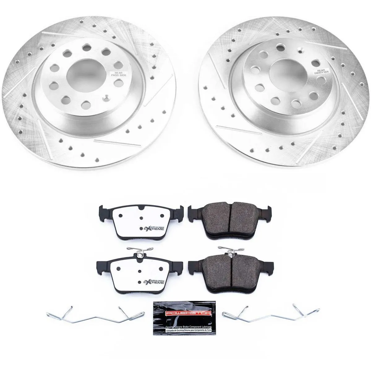 Z26 Street Warrior Upgrade Kit: Drilled/Slotted Rotors; Carbon-Fiber Ceramic Pads W/Hardware product image