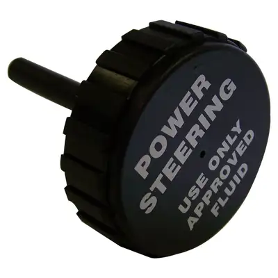 Crown Automotive Jeep Replacement Power Steering Reservoir Cap 91/93 YJ Wrangler w/ 2.5l Engine 87/90 XJ Cherokee w/ 2.1l Diesel Engine 87/90 MJ Comanche w/ 2.1l Diesel Engine 87/93 XJ Cherokee w/ 2.5l Engine 87/92 MJ Comanche w/ 2.5l Engine