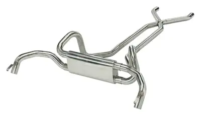 Pypes Performance exhaust 1967-1974 2.5 Inch F/X-Body Crossflow Crossmember Back Exhaust System With X-Pipe System 304 Stainless Race Pro Muffler Pypes Performance Exhaust