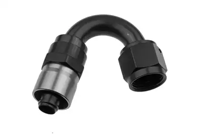 Redhorse Performance 06 an 150 Degree Crimp Style Hose End Black