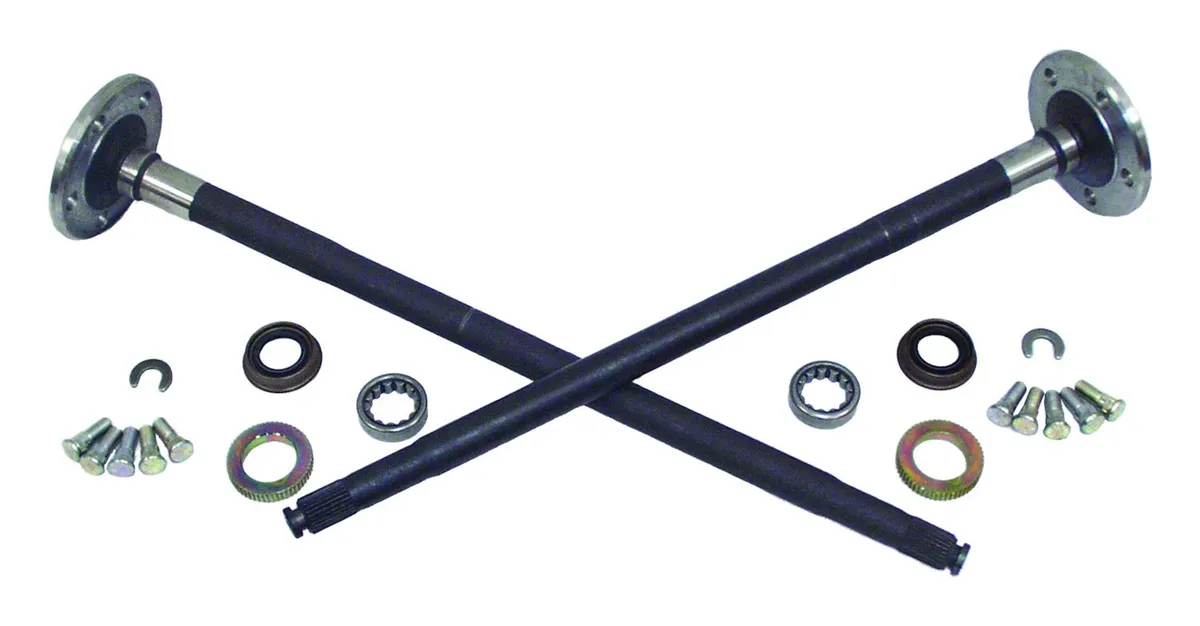 Crown Automotive Jeep Replacement Axle Shaft Kit 1997-2002 TJ Wrangler;1993-1995 YJ Wrangler;1992-2001 XJ Cherokee;1992-1992 MJ Comanche;1993-1996 ZJ Grand Cherokee w/ Drum Brakes;