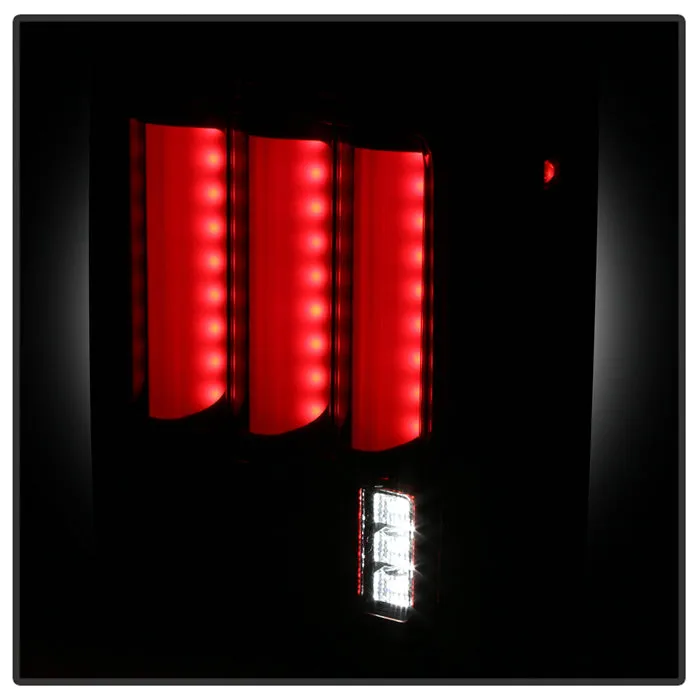 Jeep Wrangler (JK JKU) 07-18 Version 2 Light Bar Sequential Turn Signal LED Tail Lights - Red Clear product image