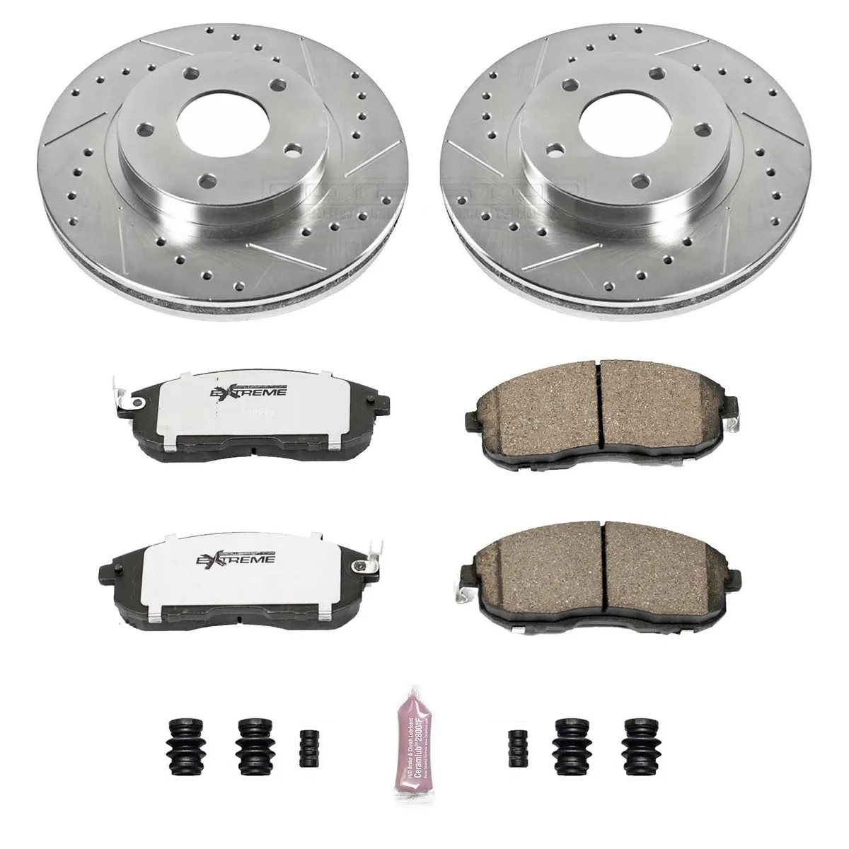 Z26 Street Warrior Upgrade Kit: Drilled/Slotted Rotors; Carbon-Fiber Ceramic Pads W/Hardware product image