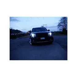 ( Spyder Signature ) Jeep Grand Cherokee 05-07 Projector Headlights - LED Halo - LED ( Replaceable LEDs ) - Black - High H1 (Included) - Low 9006 (Not Included) product image