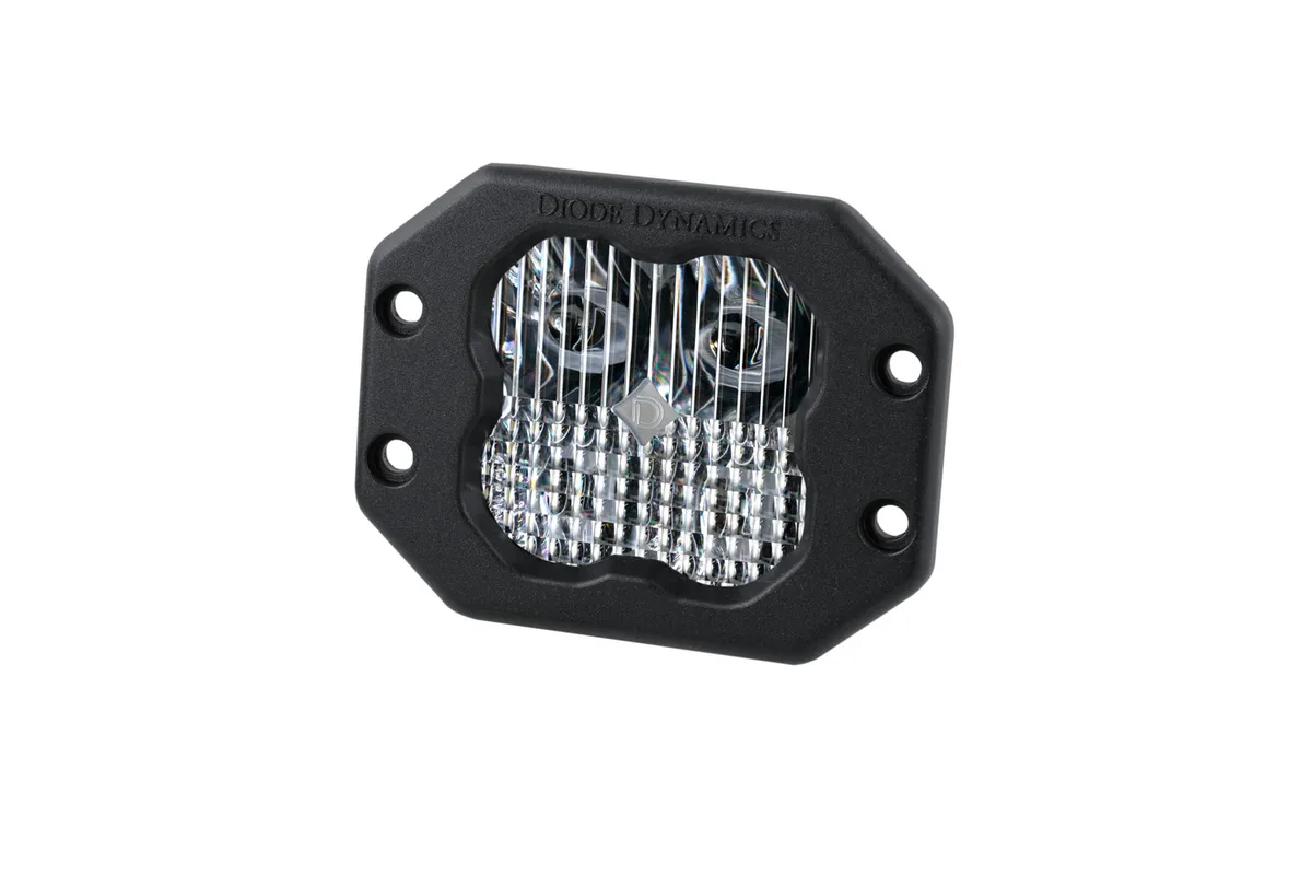 Diode Dynamics SS3 White Sport Flush Mount LED Pod, Combo/Driving - Red product image