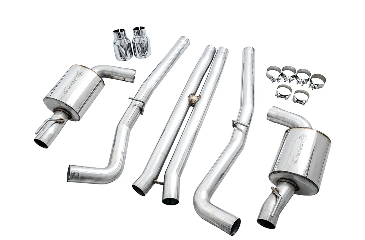 AWE Touring Edition Exhaust for 15+ Charger 6.4 6.2 SC - Non-Resonated - Diamond Black Tips product image