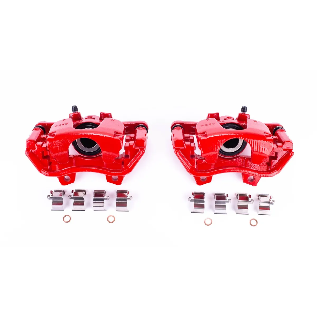 Power Stop Rear Brake Powder Coated Caliper Set - Red - JL product image