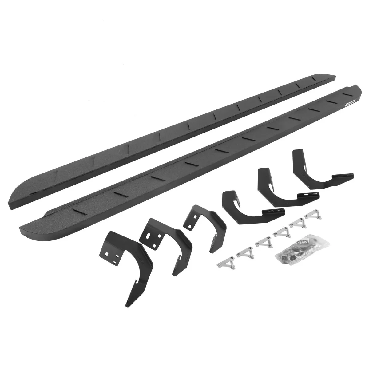 Go Rhino Go Rhino 63429980ST - RB10 Slim Line Running Boards With Mounting Brackets - Protective Bedliner Coating
