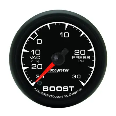 AutoMeter Gauge, Vac/Boost, 2 1/16", 30inHg-30psi, Digital Stepper Motor, ES