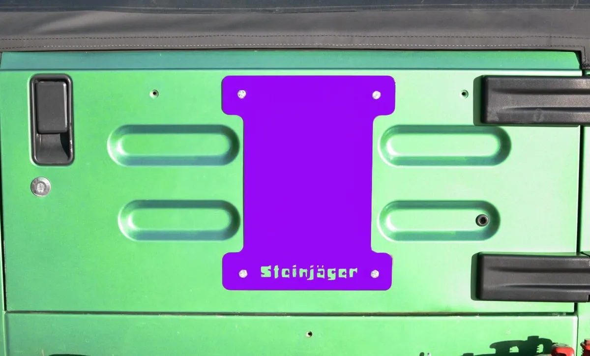 Steinjager Wheels and Tires 1997-2006 Spare Tire Delete Plate Sinbad Purple