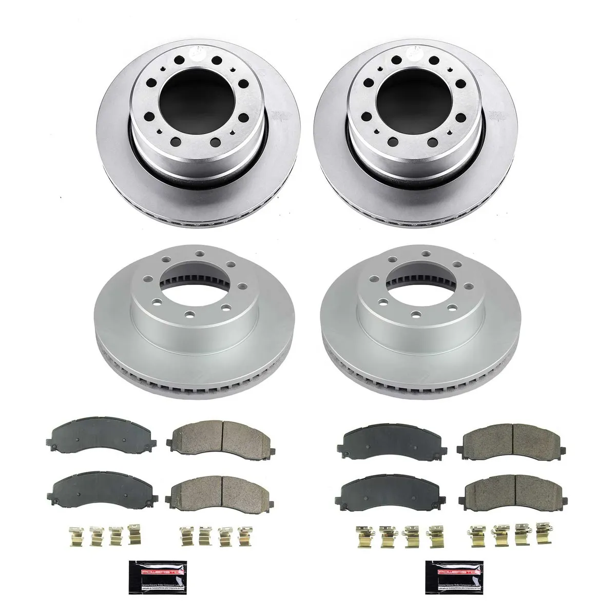 Z17 Geomet Coated Rotor Kit: Genuine Geomet Fully Coated Rotors; Ceramic Pads W/Hardware product image