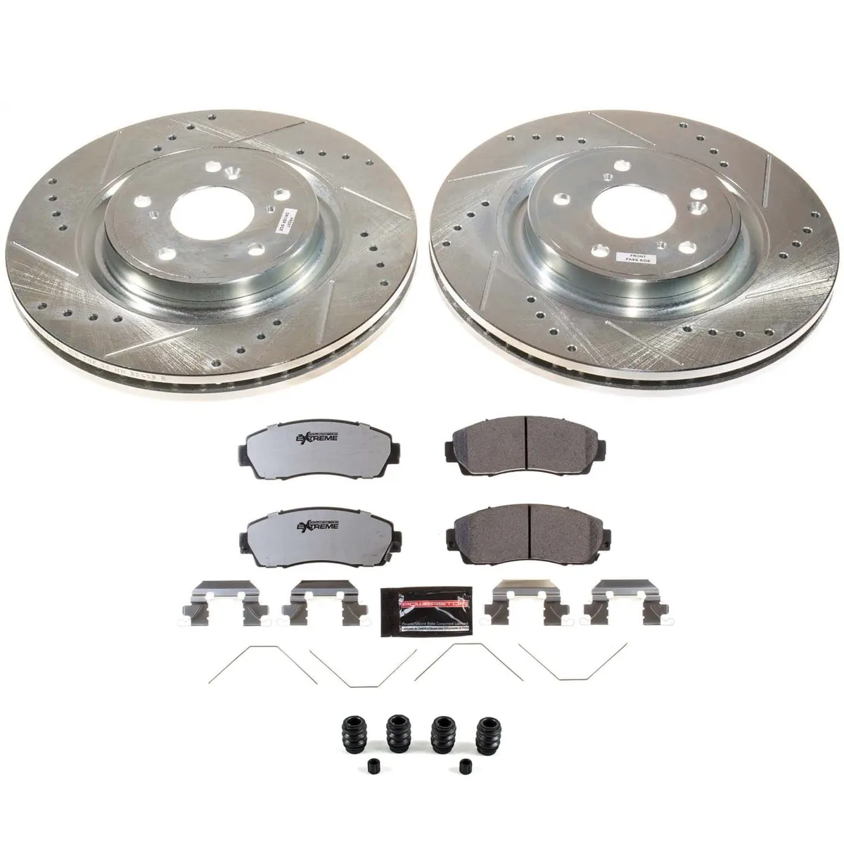 Z26 Street Warrior Upgrade Kit: Drilled/Slotted Rotors; Carbon-Fiber Ceramic Pads W/Hardware product image
