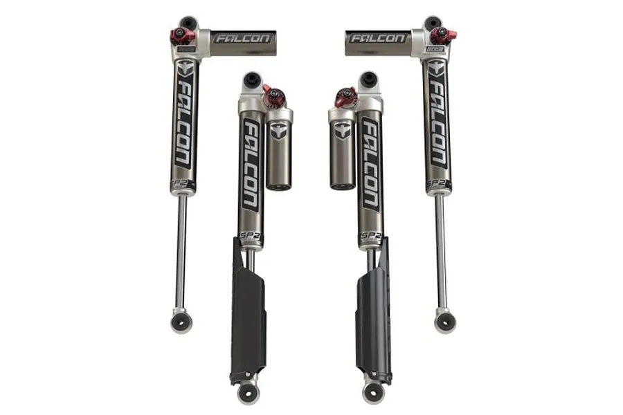 TeraFlex 18c Wrangler 2DR Falcon Sp2 3.3 Fast Adjust Piggyback Shocks(24.5in Lift)all 4