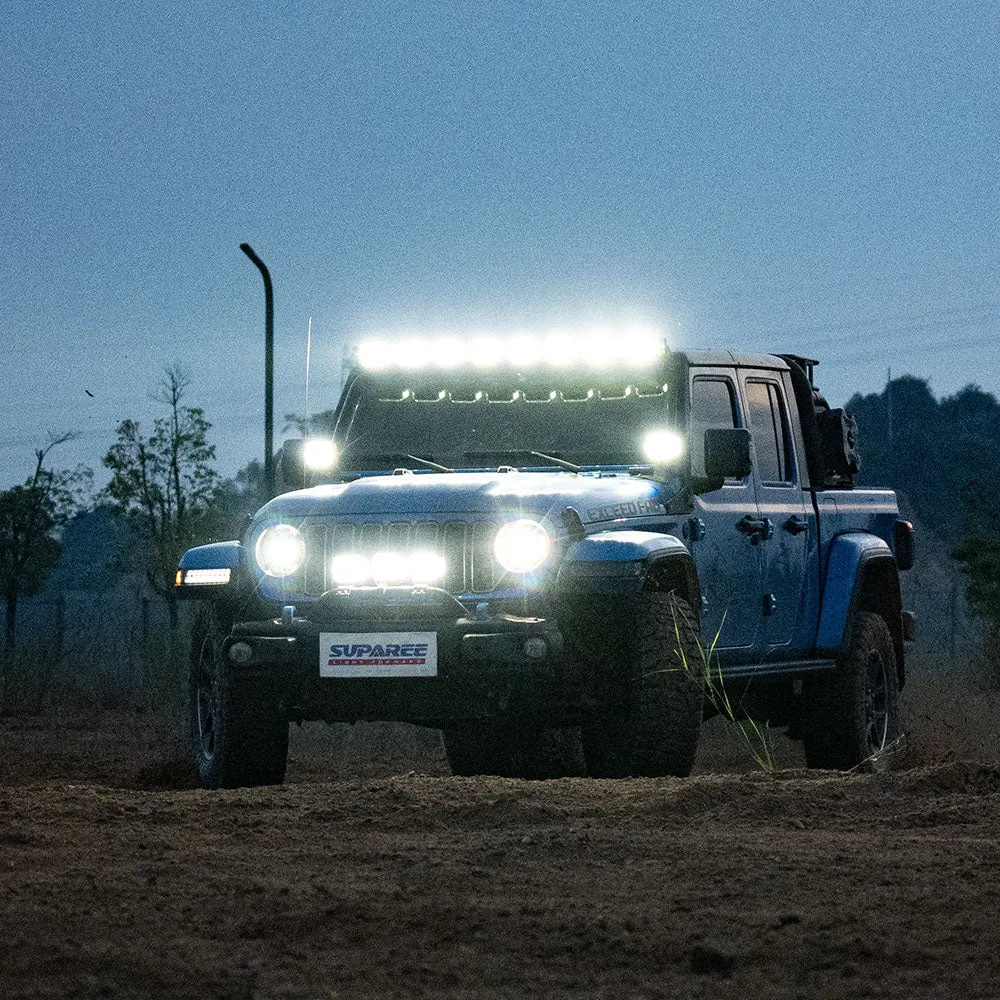 5 Inch LED Pod Lights White + Amber Dual-Mode for Jeep Wrangler JL/ Gladiator JT product image