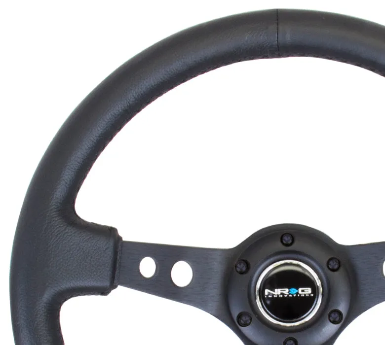 Steering Wheel 350mm 3in Dish Black Leather product image