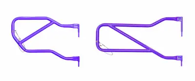 Steinjager Steinjäger Doors Wrangler JK 2007-2018 Trail, Tubular Style Front and Rear Doors Sinbad Purple