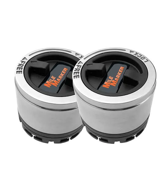 Ford/Mazda Street Master Manual Hub 27 Spline Internal Mount Chrome For Ranger/B Series Mile Marker product image