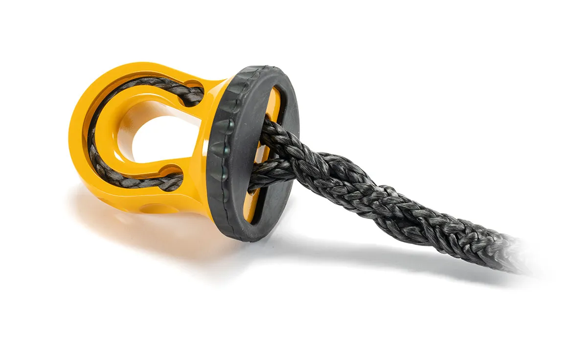 Factor 55 00352-03 Splicer 3/8-1/2 Synthetic Rope Splice-On Shackle Mount -- Yellow product image