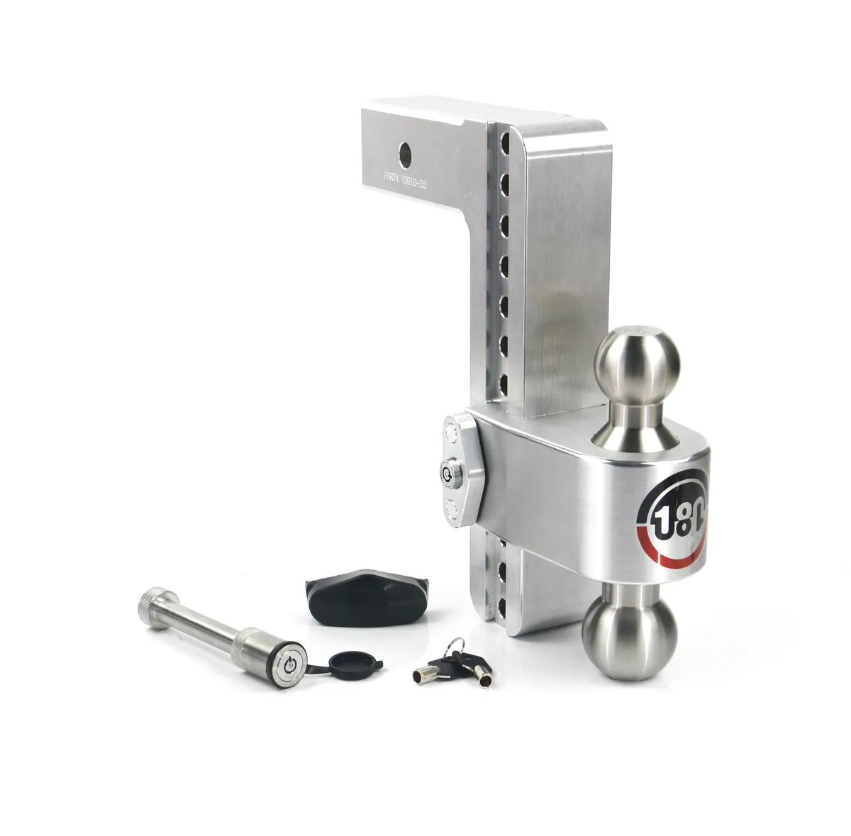 180 Hitch Stainless Steel 10in Drop Hitch With 2.5in Shank (10k/18.5k Grwr) Withws05 Keyed Alike product image