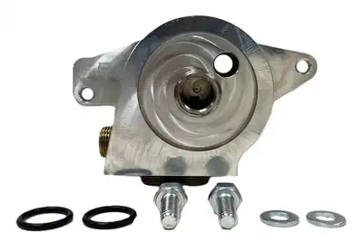 Champ Pans Billet Alm. Oil Filter Adapter For LS Oil Pans