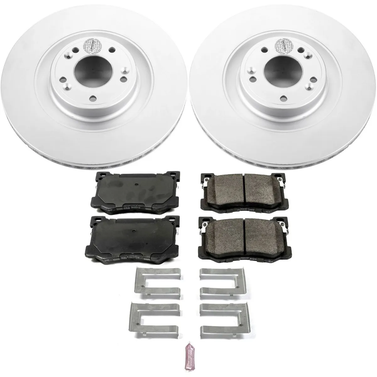 Z17 Geomet Coated Rotor Kit: Genuine Geomet Fully Coated Rotors; Ceramic Pads W/Hardware product image