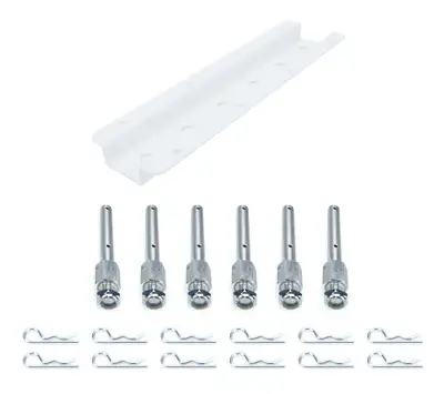 Hepner Racing Products Shock Rack Wall Mounts Double 15in White