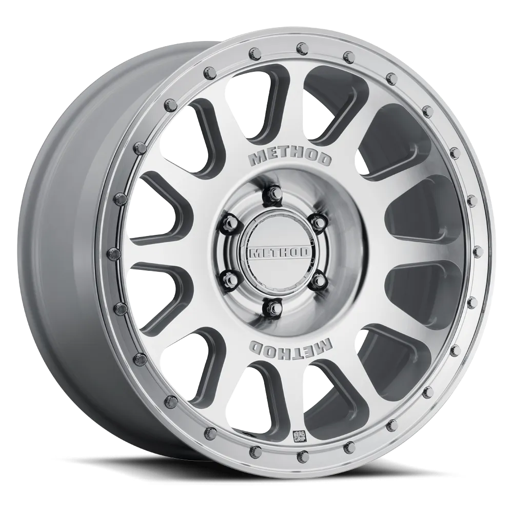 MR709 HD Bead Grip 17x8.5 0mm Offset 6x135 87mm Centerbore Machined - Clear Coat product image