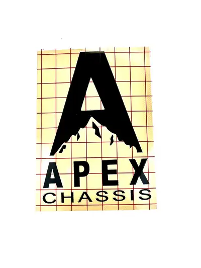 Apex Chassis Apex Vinyl Transfer Sticker-Black