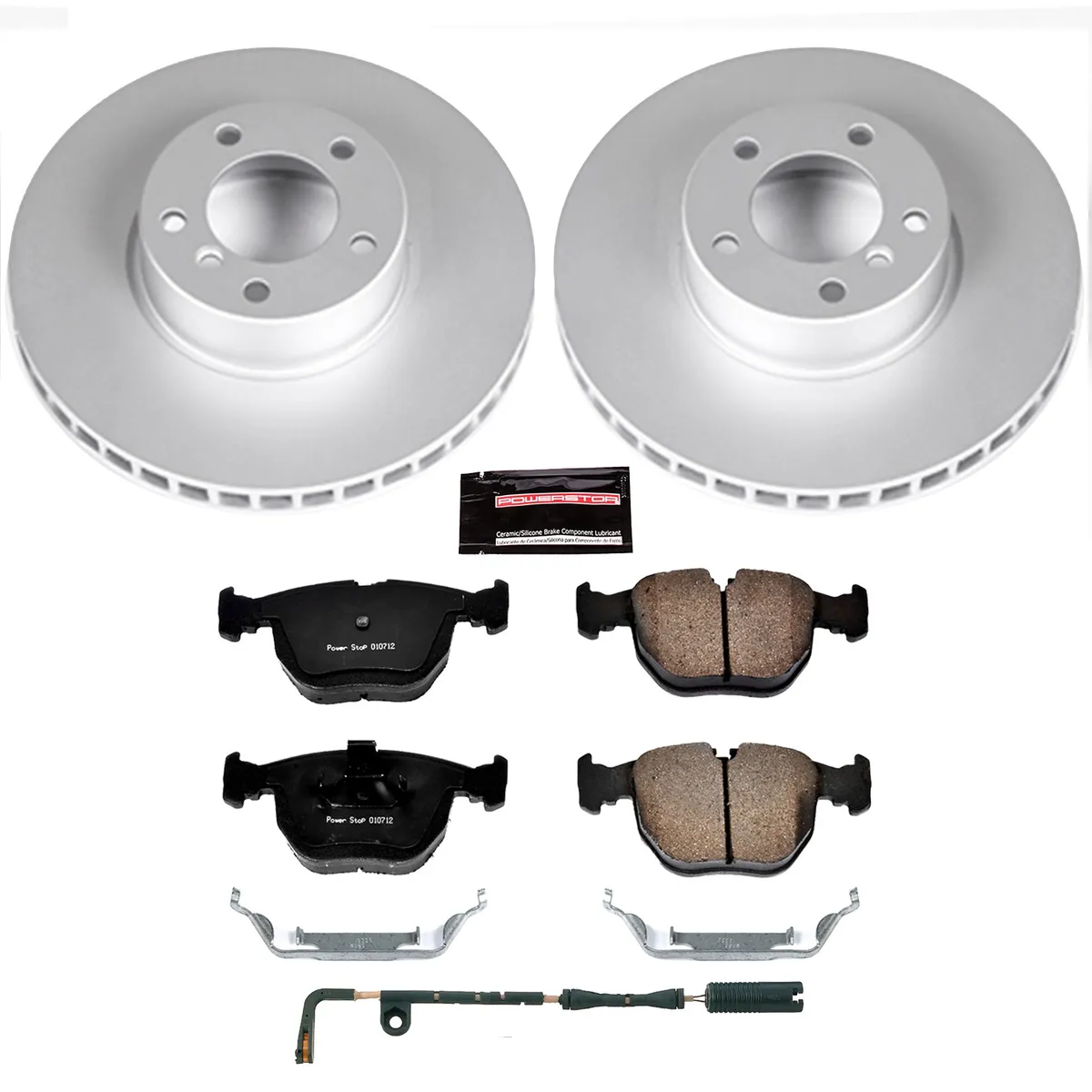 Z23 Sport Geomet Coated Rotor Kit For European Vehicles: Genuine Geomet Fully Coated Rotors; Carbon-Fiber Ceramic Pads W/Hardware; Pad Sensors product image
