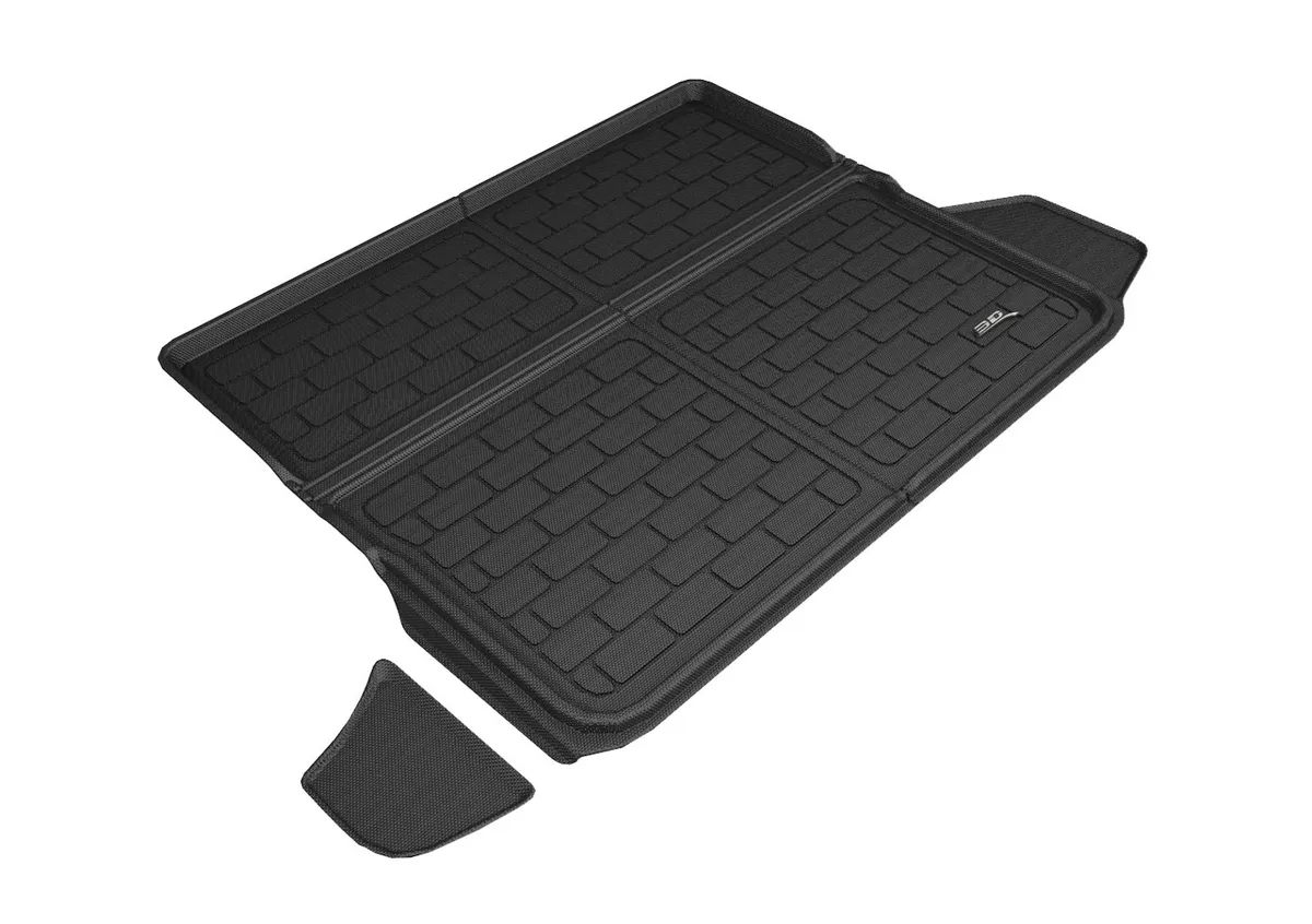 3D MAXpider Chevrolet Equinox Gmc Terrain 2018-2019 Kagu Black Cross Fold Cargo Liner 2-Piece Design