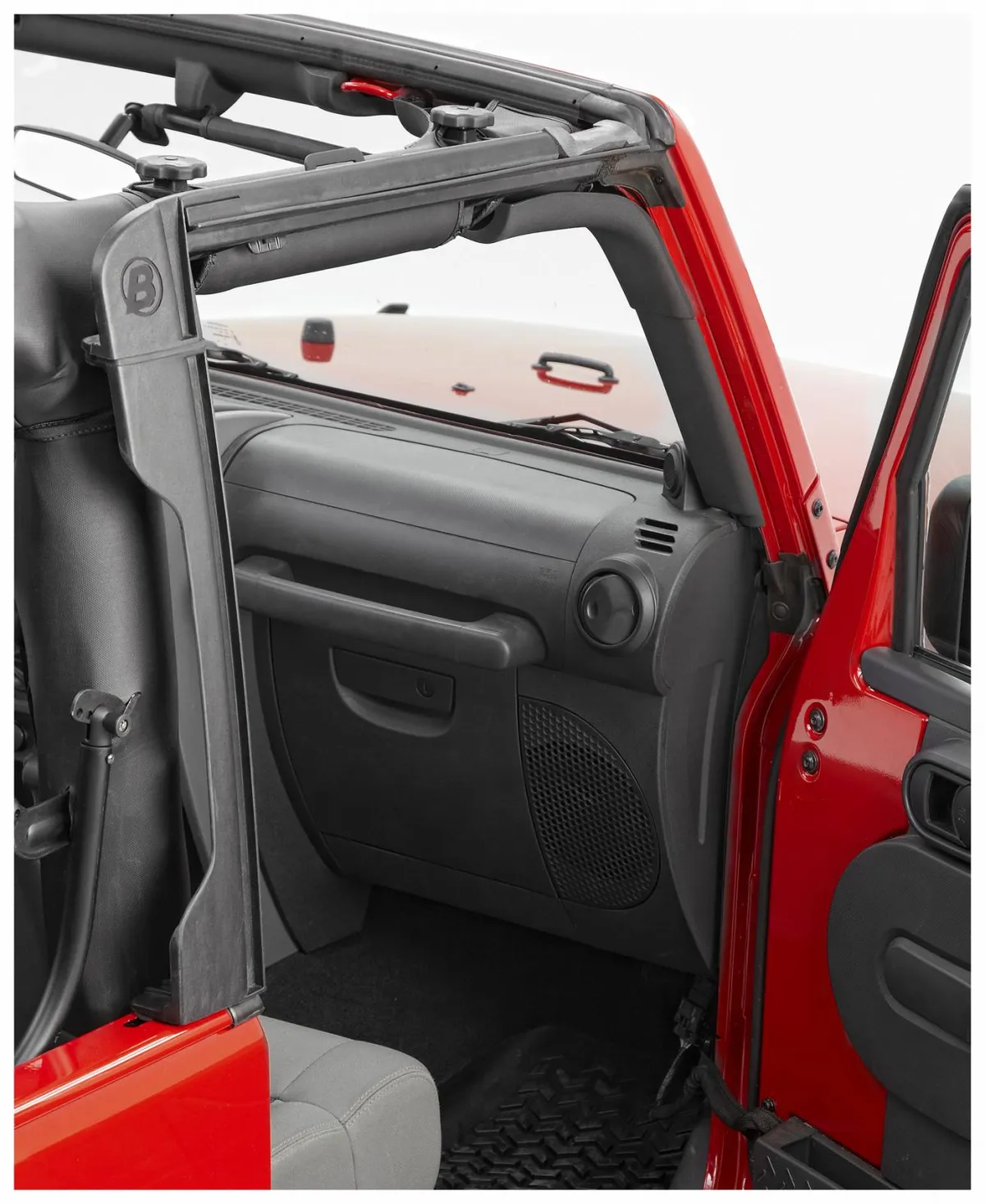 Jeep Door Surrounds Set of 4 For Jeep 2010-2018 Wrangler JK 4 Door Black Polypropylene Bestop product image