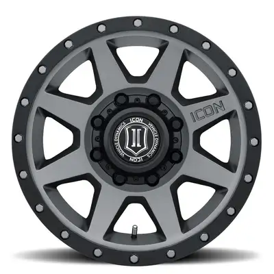 ICON Vehicle Dynamics 17 X 8.5 Rebound 8 X 6.5in 5.25inbp 13mm Offset Titanium