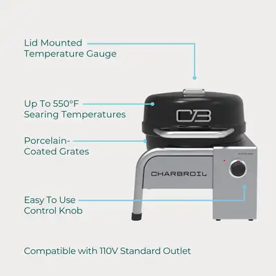 Char-broil Bistro Pro Tabletop Grill Electric (Black)