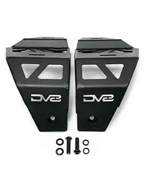DV8 Offroad 2018-2025 Jeep Wrangler JL JLU Gladiator JT DV8 Offroad A-Pillar Dual Pod Light Mounts