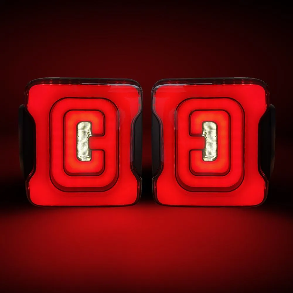 American Modified Amjpca03303 Tunnel Tail Lights - Smoked Lens product image