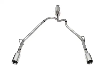 Corsa Performance Sport / 3.0 in to 2.5 in Cat-Back DRE 5.0 in Single Tips | 2025+ RAM 1500 3.0L Turbo - Sport / Satin Polished