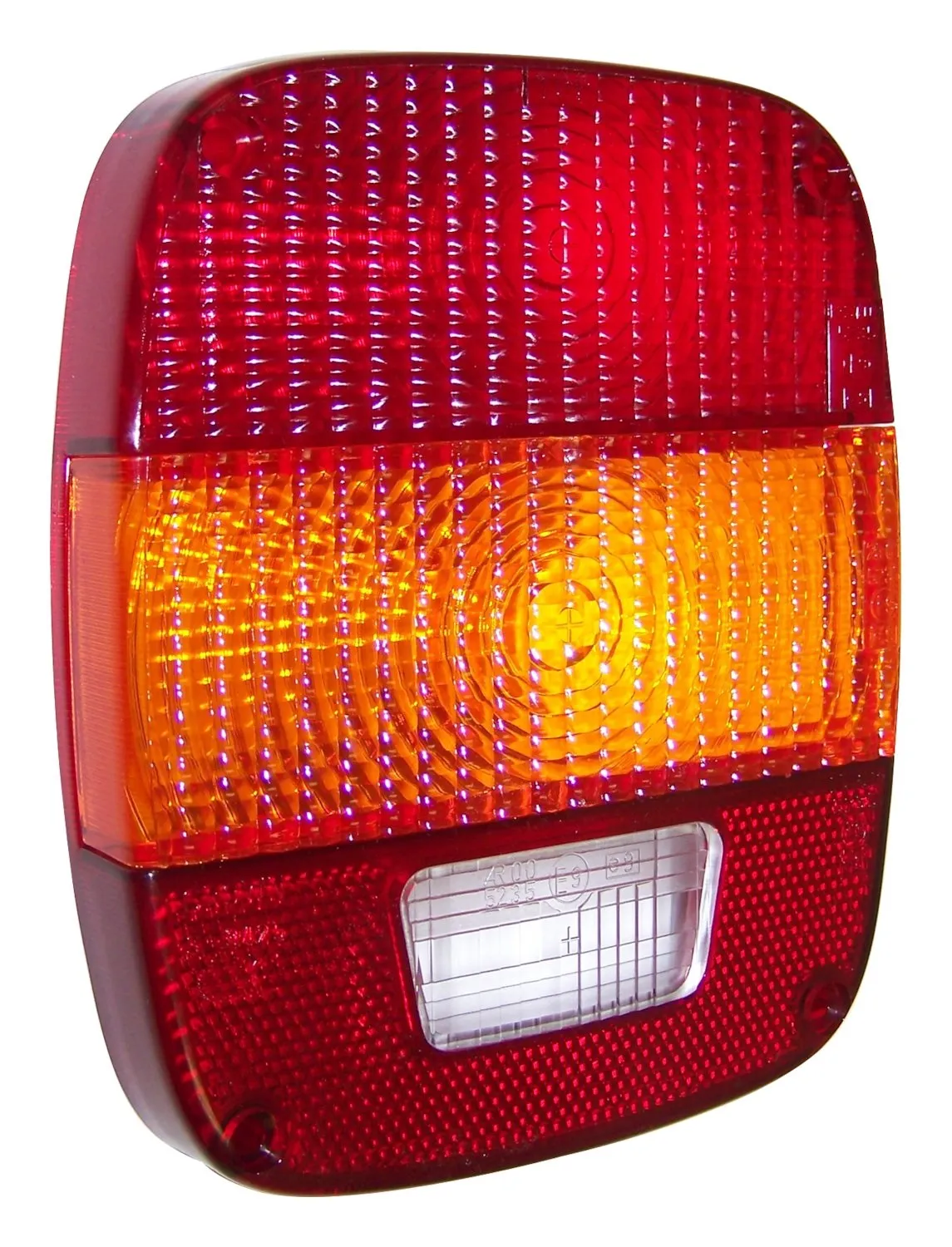Tail Light Lens; For Use w/ Jeep 1987-1995 YJ Wrangler; Europe/ 1981-1986 CJ-5/CJ-7/CJ-8 Europe And Australian Design Rules; product image