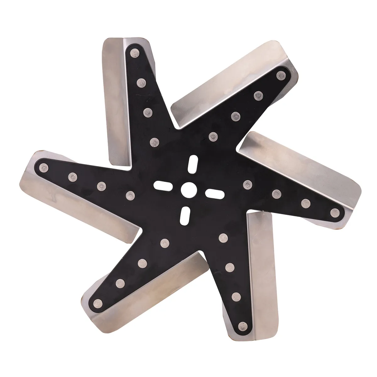 13 High Performance Stainless Steel Standard Rotation Flex Fan, Black Hub product image