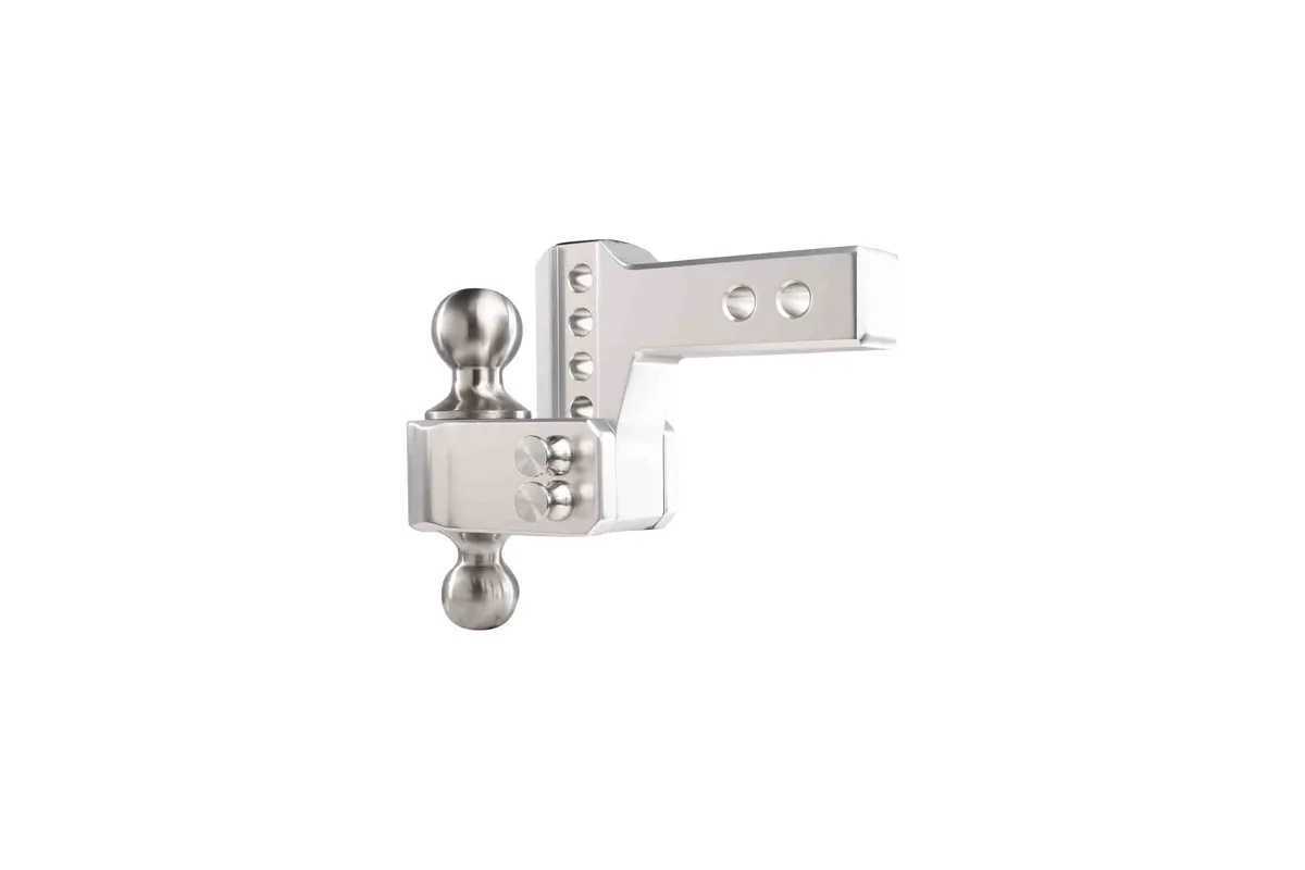 2.0" Aluminum Medium Duty Hitch 2" Drop/Rise w/ Stainless Steel Dual Ball product image